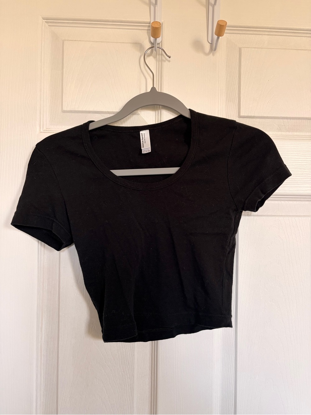 American apparel baby crop size small black